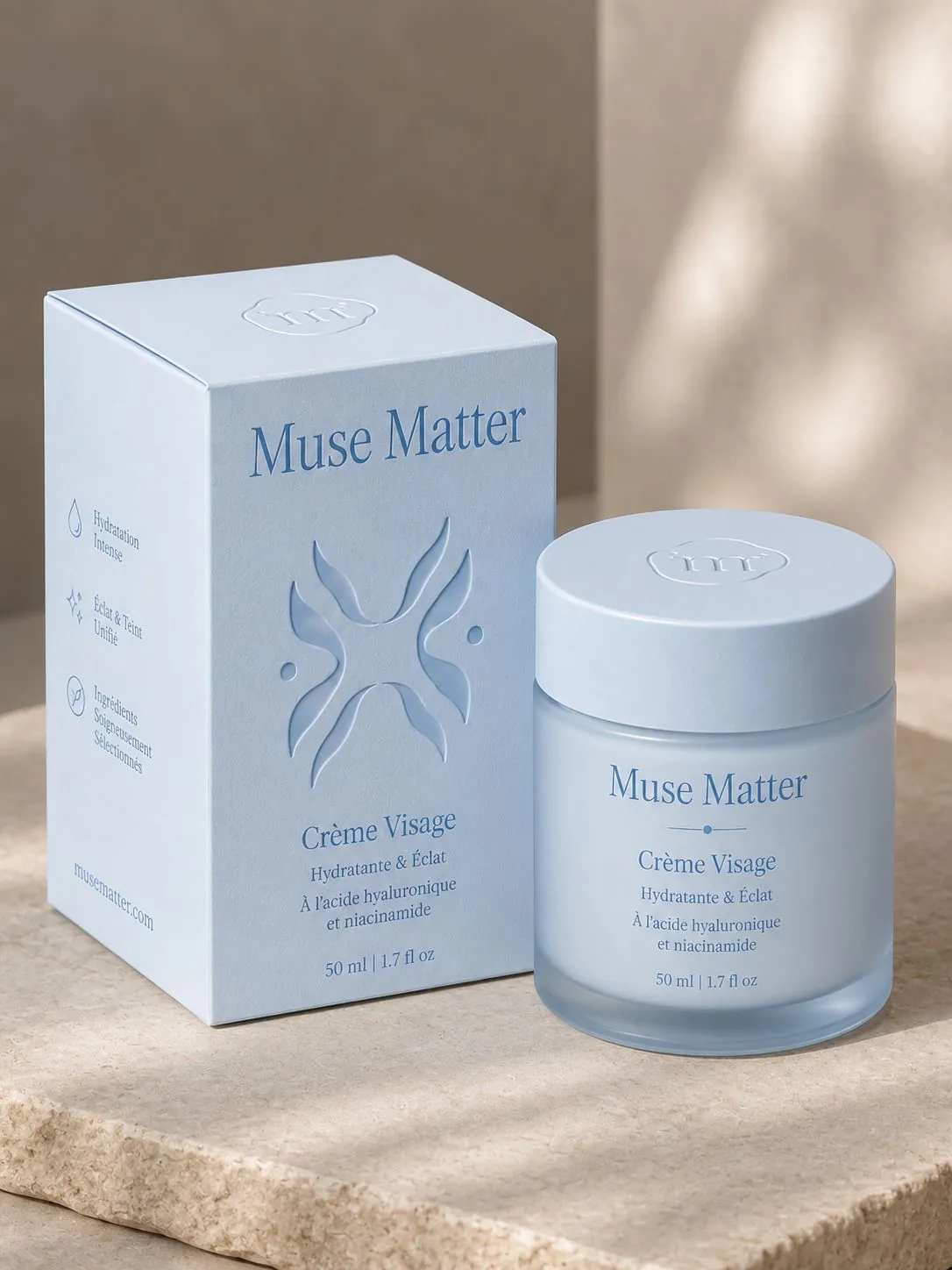 Pot de crème et sa boîte Muse Matter