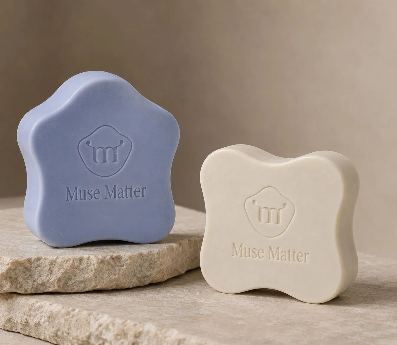 Savons Muse Matter sur pierre