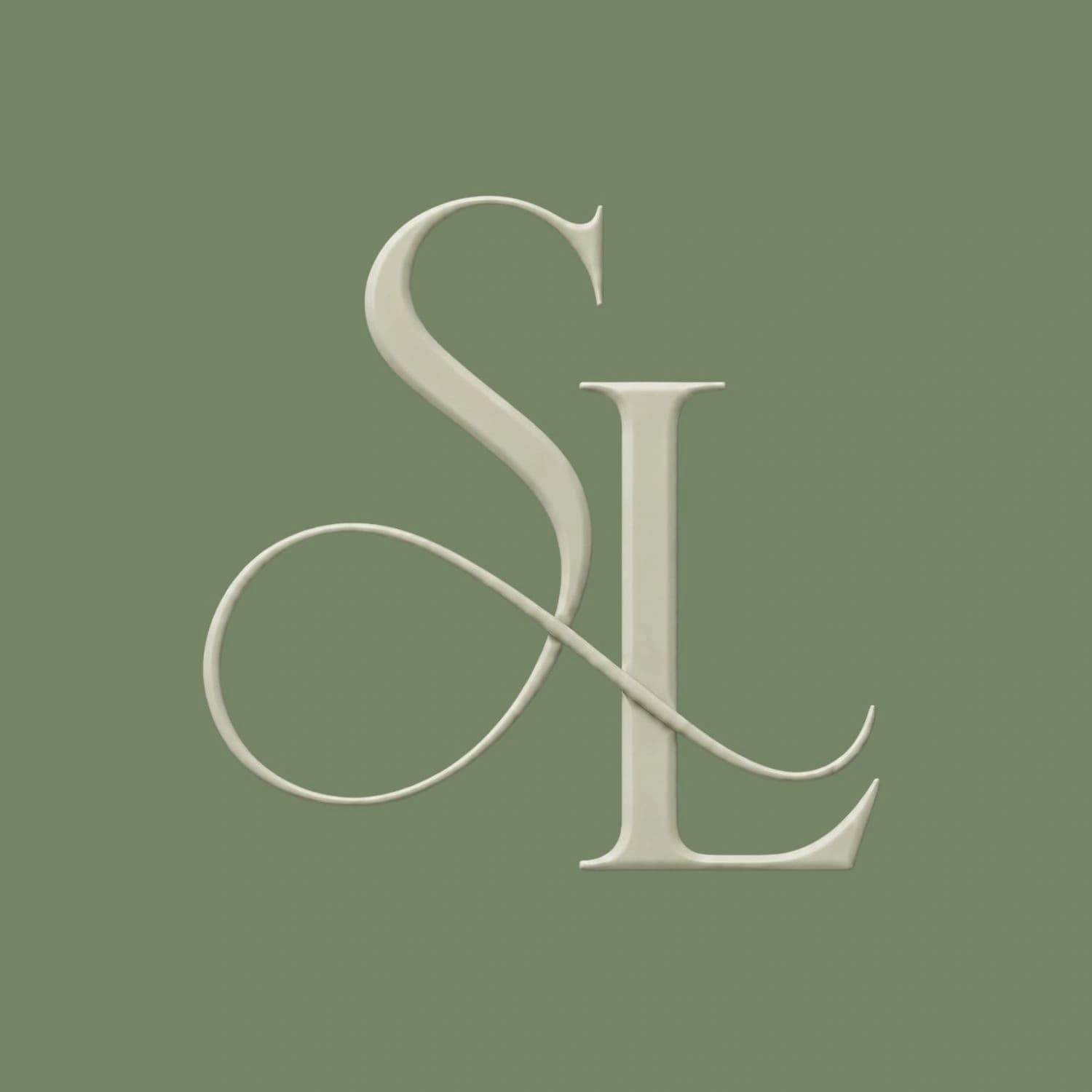 Symbole officiel Seamless Hair, monogramme SL